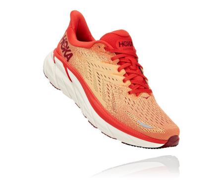 Hoka One One Clifton 8 - Tenisi Barbati Portocalii | RO-wFzZGIA